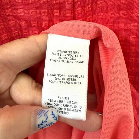 Maison Tara Red Ruffle Sleeve Maxi Dress Size 6 Cutout Feminine Date Night Chic - Picture 4 of 6